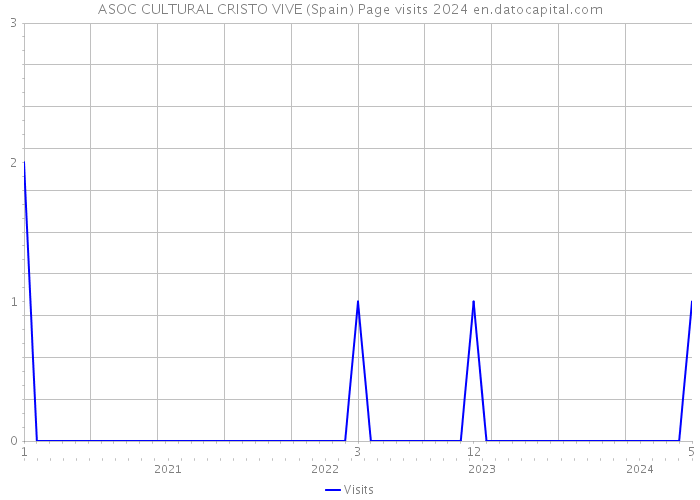 ASOC CULTURAL CRISTO VIVE (Spain) Page visits 2024 