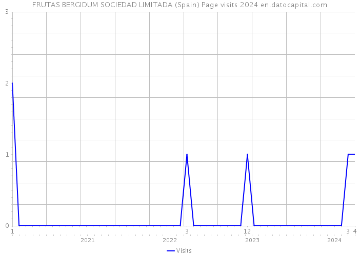 FRUTAS BERGIDUM SOCIEDAD LIMITADA (Spain) Page visits 2024 