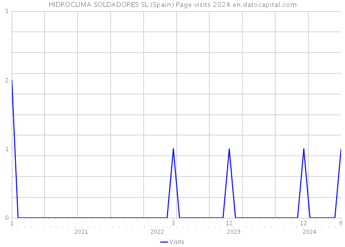 HIDROCLIMA SOLDADORES SL (Spain) Page visits 2024 