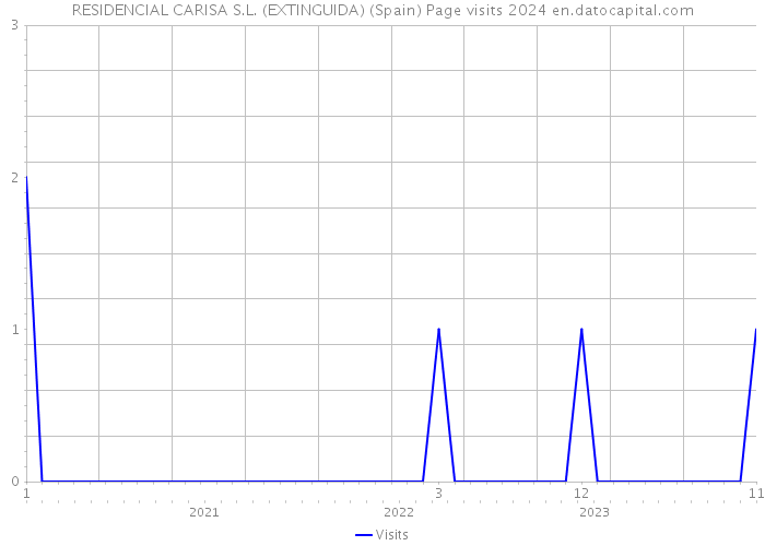 RESIDENCIAL CARISA S.L. (EXTINGUIDA) (Spain) Page visits 2024 