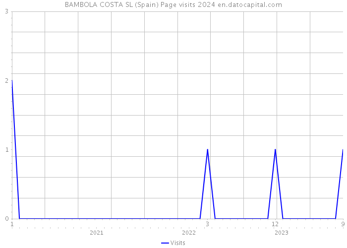 BAMBOLA COSTA SL (Spain) Page visits 2024 