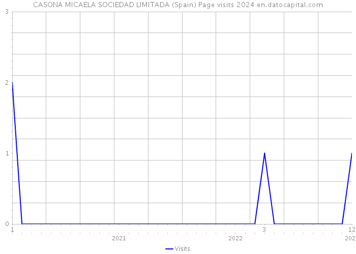 CASONA MICAELA SOCIEDAD LIMITADA (Spain) Page visits 2024 