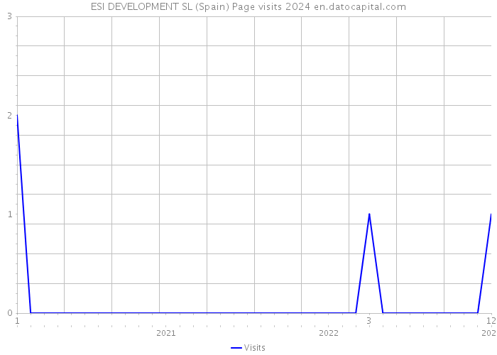 ESI DEVELOPMENT SL (Spain) Page visits 2024 