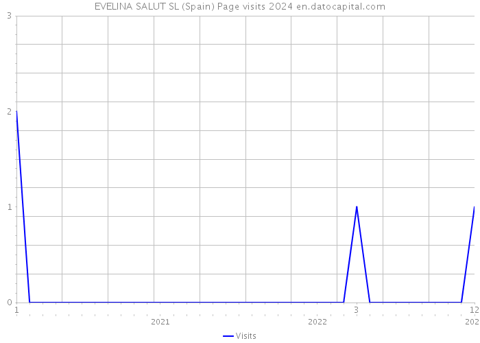 EVELINA SALUT SL (Spain) Page visits 2024 
