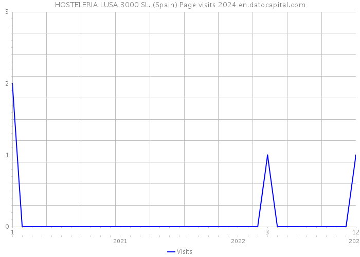 HOSTELERIA LUSA 3000 SL. (Spain) Page visits 2024 