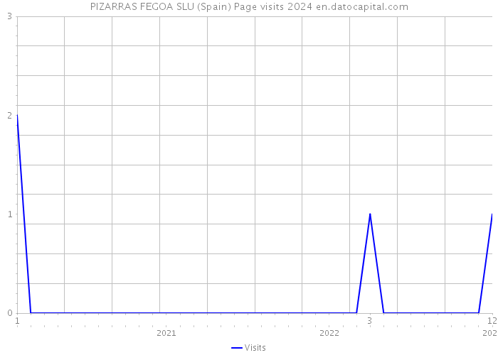 PIZARRAS FEGOA SLU (Spain) Page visits 2024 