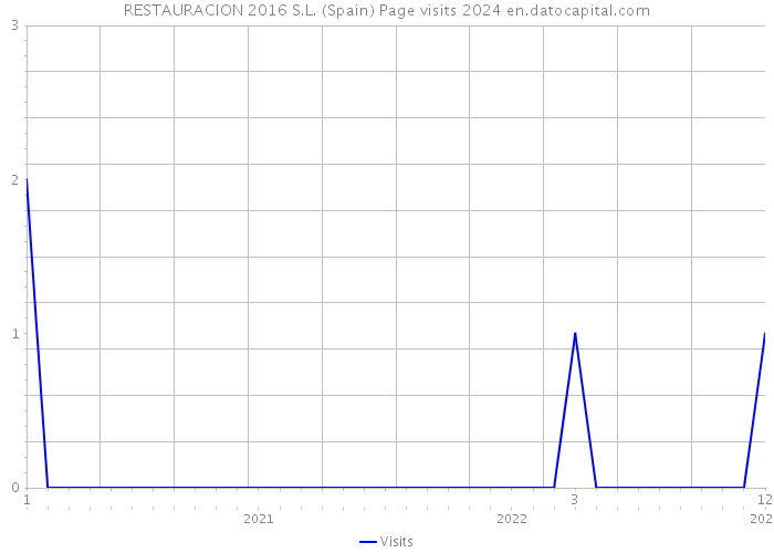 RESTAURACION 2016 S.L. (Spain) Page visits 2024 