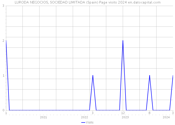 LURODA NEGOCIOS, SOCIEDAD LIMITADA (Spain) Page visits 2024 