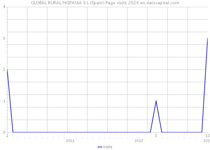GLOBAL RURAL HISPANIA S L (Spain) Page visits 2024 