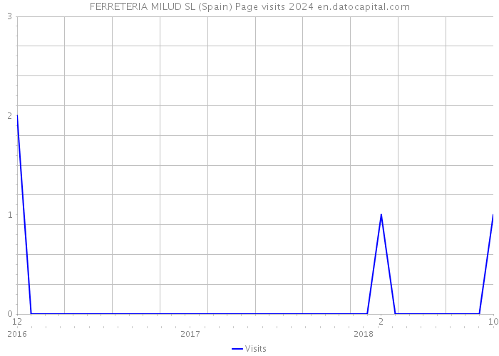 FERRETERIA MILUD SL (Spain) Page visits 2024 