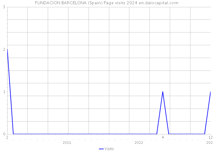 FUNDACION BARCELONA (Spain) Page visits 2024 