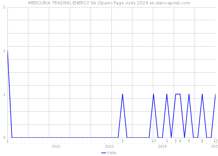 MERCURIA TRADING ENERGY SA (Spain) Page visits 2024 