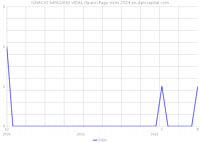 IGNACIO SANGUINO VIDAL (Spain) Page visits 2024 