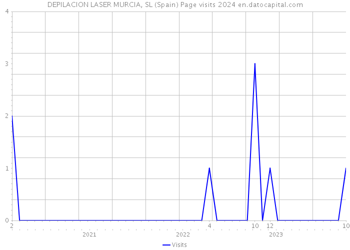 DEPILACION LASER MURCIA, SL (Spain) Page visits 2024 