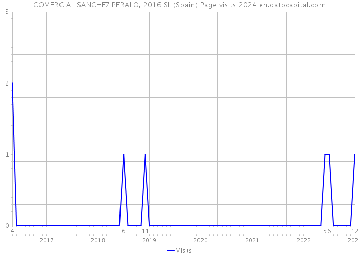 COMERCIAL SANCHEZ PERALO, 2016 SL (Spain) Page visits 2024 