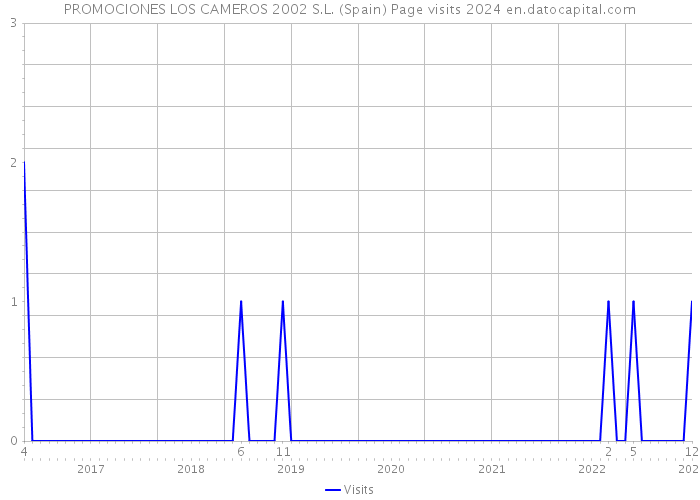 PROMOCIONES LOS CAMEROS 2002 S.L. (Spain) Page visits 2024 