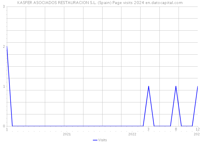 KASFER ASOCIADOS RESTAURACION S.L. (Spain) Page visits 2024 