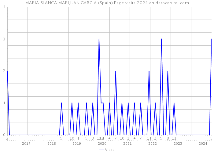 MARIA BLANCA MARIJUAN GARCIA (Spain) Page visits 2024 