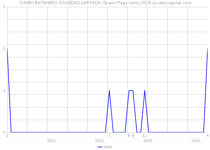 YUMBO BATANERO SOCIEDAD LIMITADA (Spain) Page visits 2024 