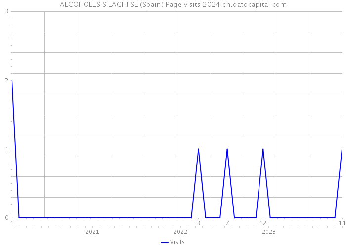ALCOHOLES SILAGHI SL (Spain) Page visits 2024 