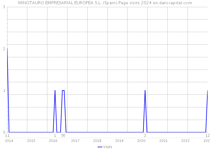 MINOTAURO EMPRESARIAL EUROPEA S.L. (Spain) Page visits 2024 