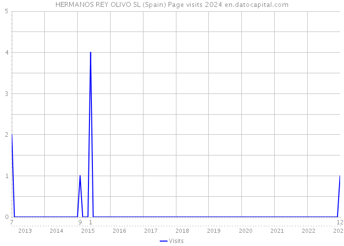 HERMANOS REY OLIVO SL (Spain) Page visits 2024 