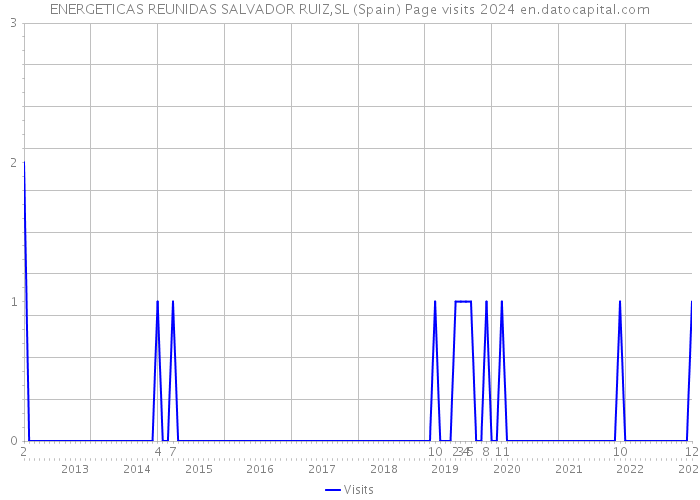 ENERGETICAS REUNIDAS SALVADOR RUIZ,SL (Spain) Page visits 2024 
