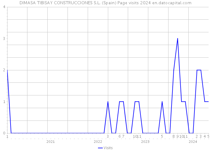 DIMASA TIBISAY CONSTRUCCIONES S.L. (Spain) Page visits 2024 
