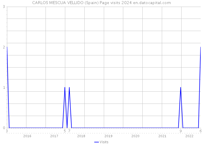 CARLOS MESCUA VELLIDO (Spain) Page visits 2024 