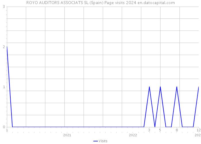 ROYO AUDITORS ASSOCIATS SL (Spain) Page visits 2024 