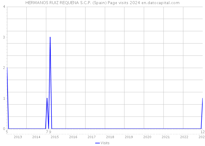 HERMANOS RUIZ REQUENA S.C.P. (Spain) Page visits 2024 