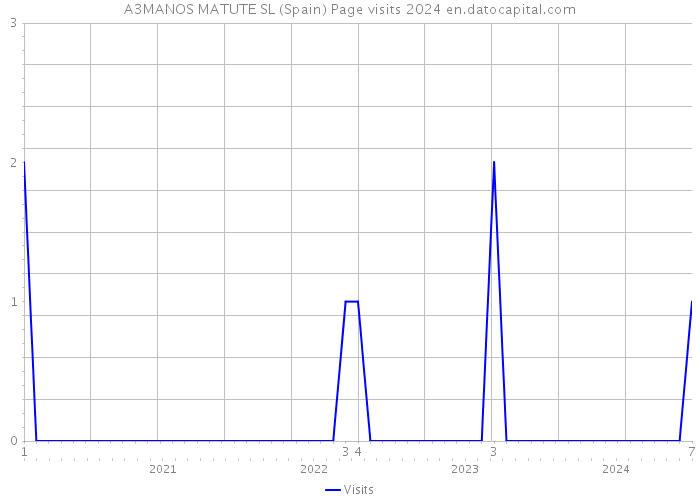 A3MANOS MATUTE SL (Spain) Page visits 2024 