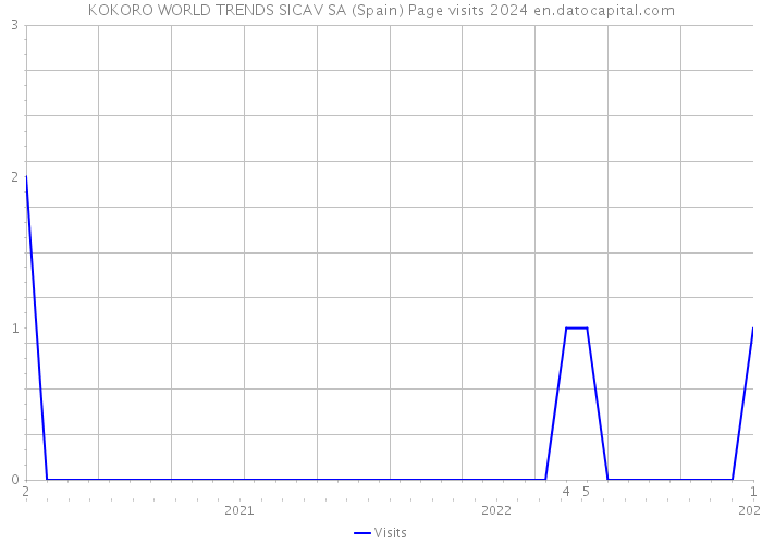 KOKORO WORLD TRENDS SICAV SA (Spain) Page visits 2024 