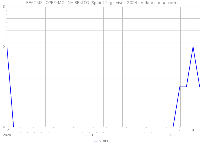 BEATRIZ LOPEZ-MOLINA BENITO (Spain) Page visits 2024 