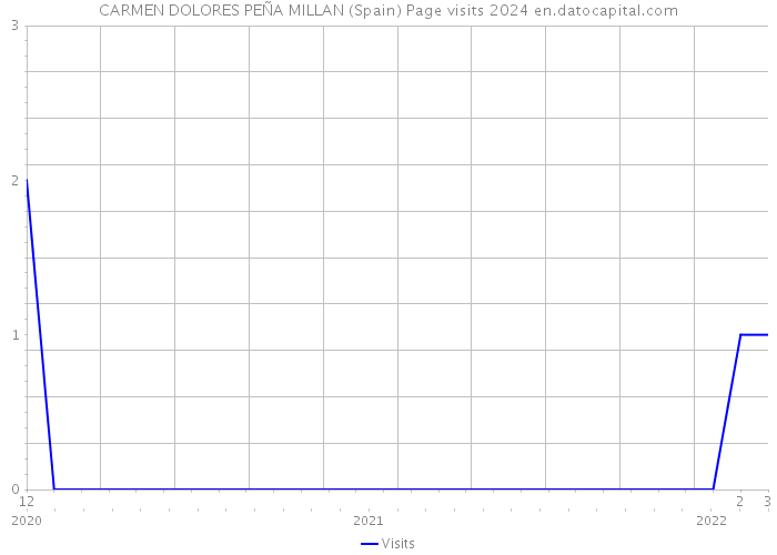 CARMEN DOLORES PEÑA MILLAN (Spain) Page visits 2024 