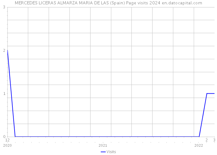 MERCEDES LICERAS ALMARZA MARIA DE LAS (Spain) Page visits 2024 