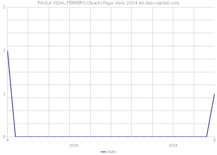 PAULA VIDAL FERRERO (Spain) Page visits 2024 