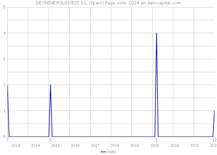 DEYRENE POLINVEST S.L. (Spain) Page visits 2024 