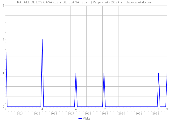 RAFAEL DE LOS CASARES Y DE ILLANA (Spain) Page visits 2024 