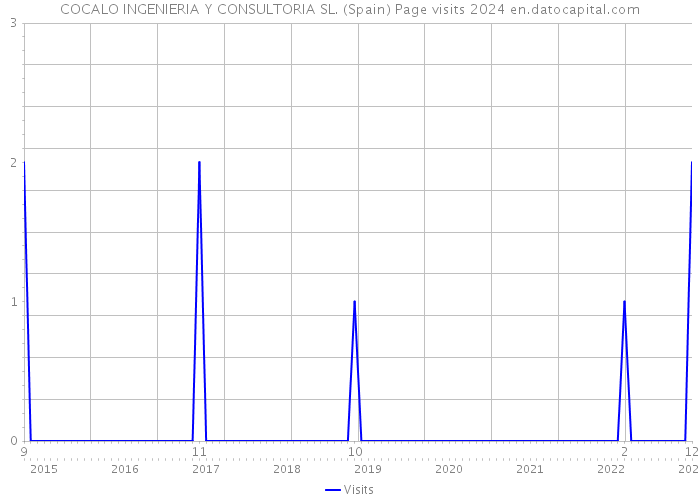 COCALO INGENIERIA Y CONSULTORIA SL. (Spain) Page visits 2024 