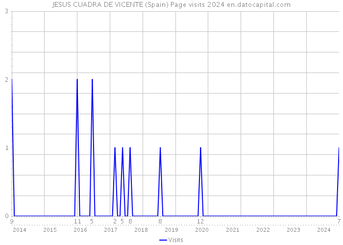 JESUS CUADRA DE VICENTE (Spain) Page visits 2024 