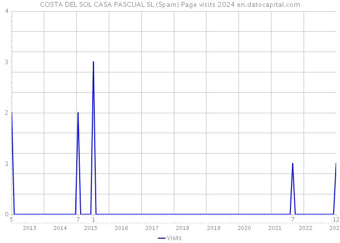 COSTA DEL SOL CASA PASCUAL SL (Spain) Page visits 2024 