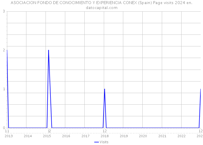 ASOCIACION FONDO DE CONOCIMIENTO Y EXPERIENCIA CONEX (Spain) Page visits 2024 