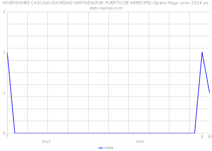 INVERSIONES CASCAJO SOCIEDAD LIMITADA(R.M. PUERTO DE ARRECIFE) (Spain) Page visits 2024 