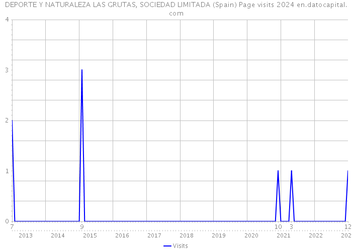 DEPORTE Y NATURALEZA LAS GRUTAS, SOCIEDAD LIMITADA (Spain) Page visits 2024 