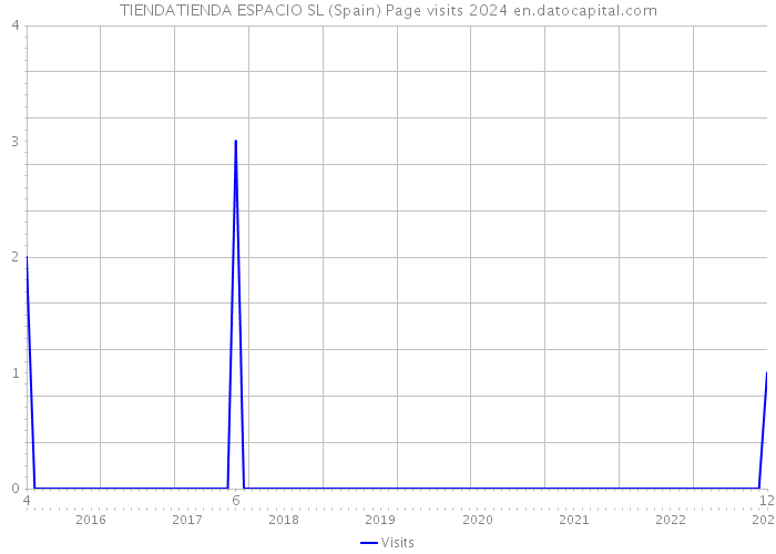 TIENDATIENDA ESPACIO SL (Spain) Page visits 2024 