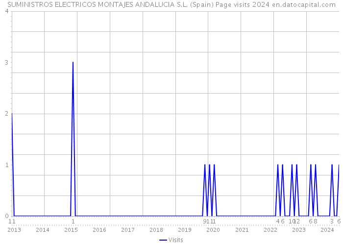 SUMINISTROS ELECTRICOS MONTAJES ANDALUCIA S.L. (Spain) Page visits 2024 