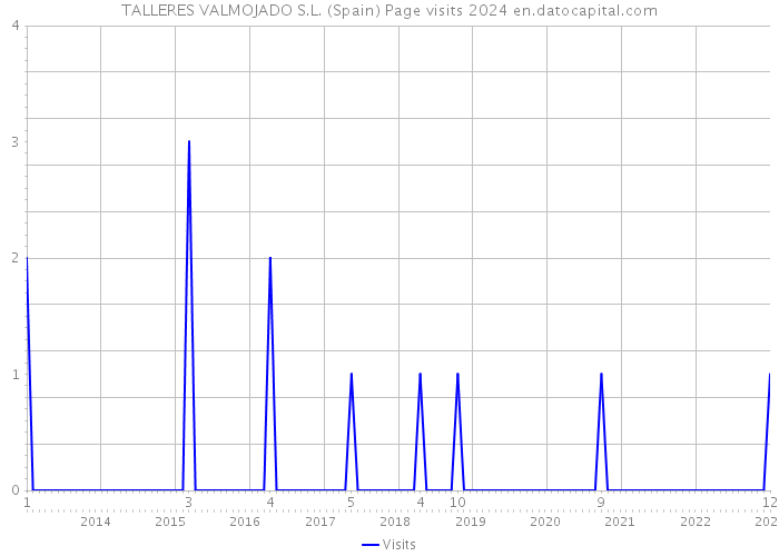 TALLERES VALMOJADO S.L. (Spain) Page visits 2024 