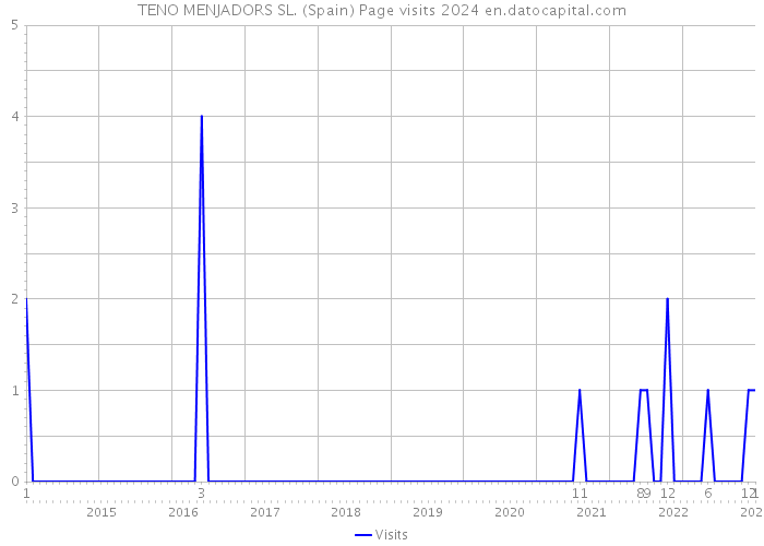 TENO MENJADORS SL. (Spain) Page visits 2024 