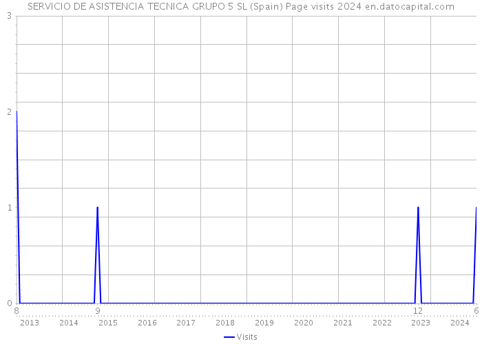 SERVICIO DE ASISTENCIA TECNICA GRUPO 5 SL (Spain) Page visits 2024 